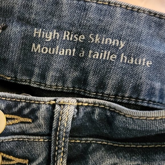 Mossimo High Rise Skinny Jeans Size 2 High Waisted - Picture 2 of 11